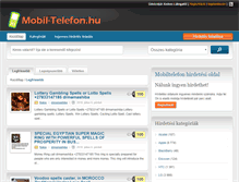 Tablet Screenshot of mobil-telefon.hu
